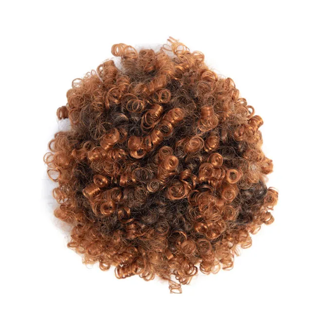 8inch High Synthetic Puff Afro Short Kinky Curly Chignon Hair Bun  Puff Drawstring Ponytail Wrap Hairpiece Hair Extensions