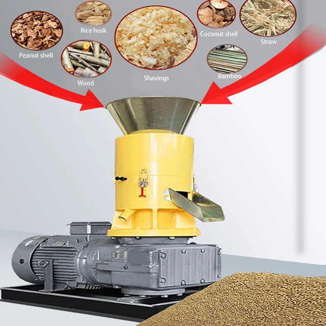 
Straw pellet machine Biomass sawdust pellet machine feed pellet making machine 