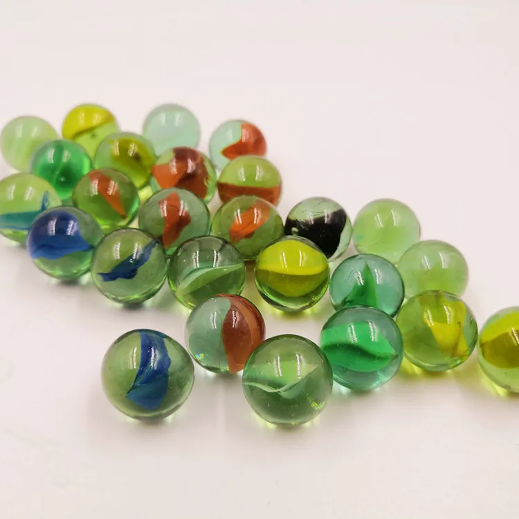 Nice quality kids toy round crystal clear glass marbles