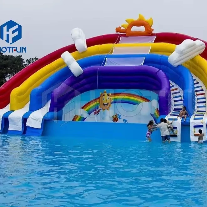 Attractions for children water inflatable bounce house for parties inflatable for children water slide for sale