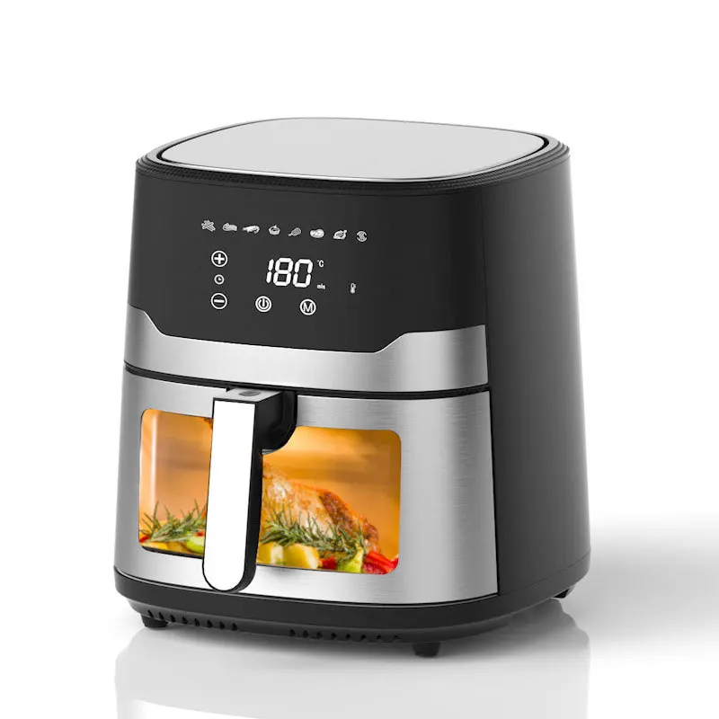 treasure star 8l stainless steel high power air fryer grill smart Double oven modern digital arizer touch screen dual airfryers