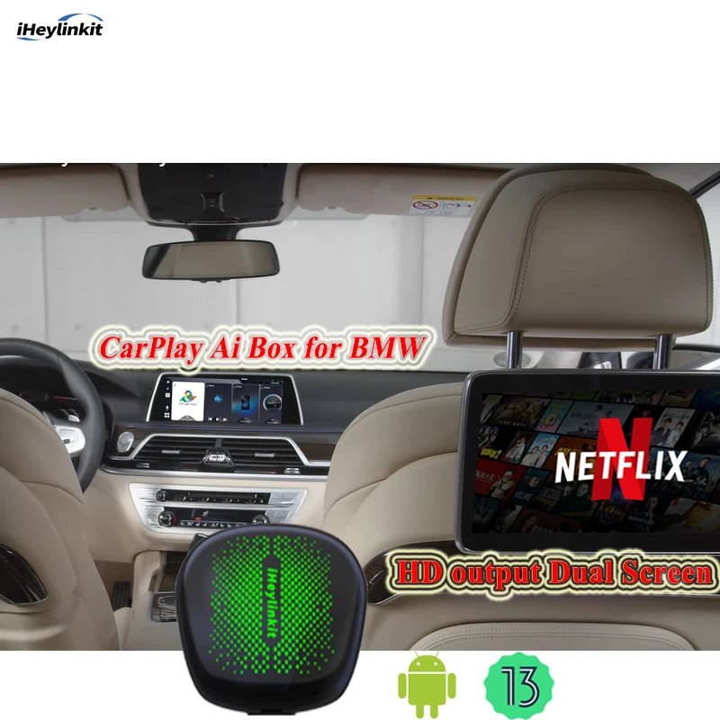 IHeylinkit BMW автомобильный Android 13 0 HD беспроводной Carplay Ai Box