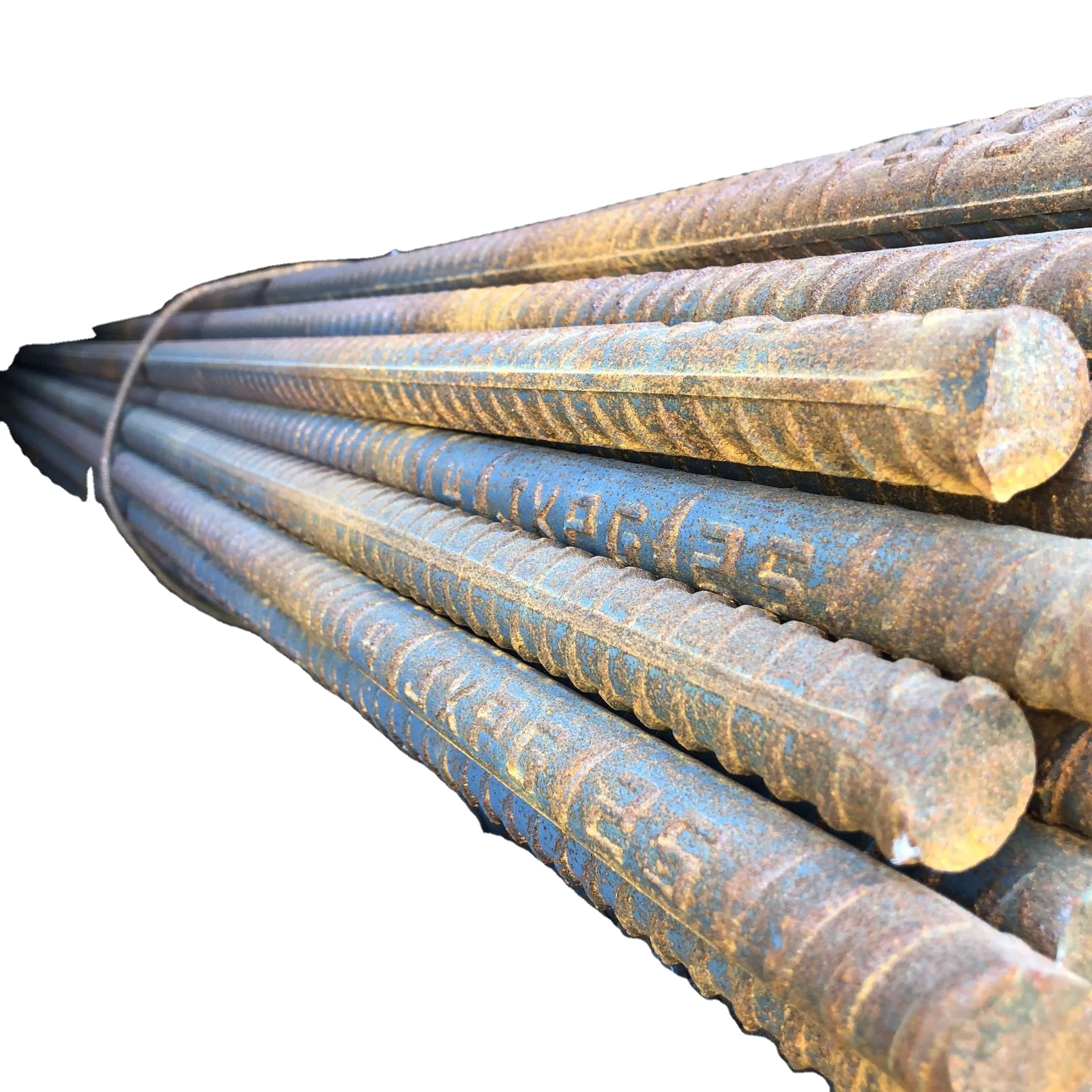 High Quality HRB400 Construction Concrete 12mm Reinforced Deformed Steel Rebar Price Per Ton For Construction