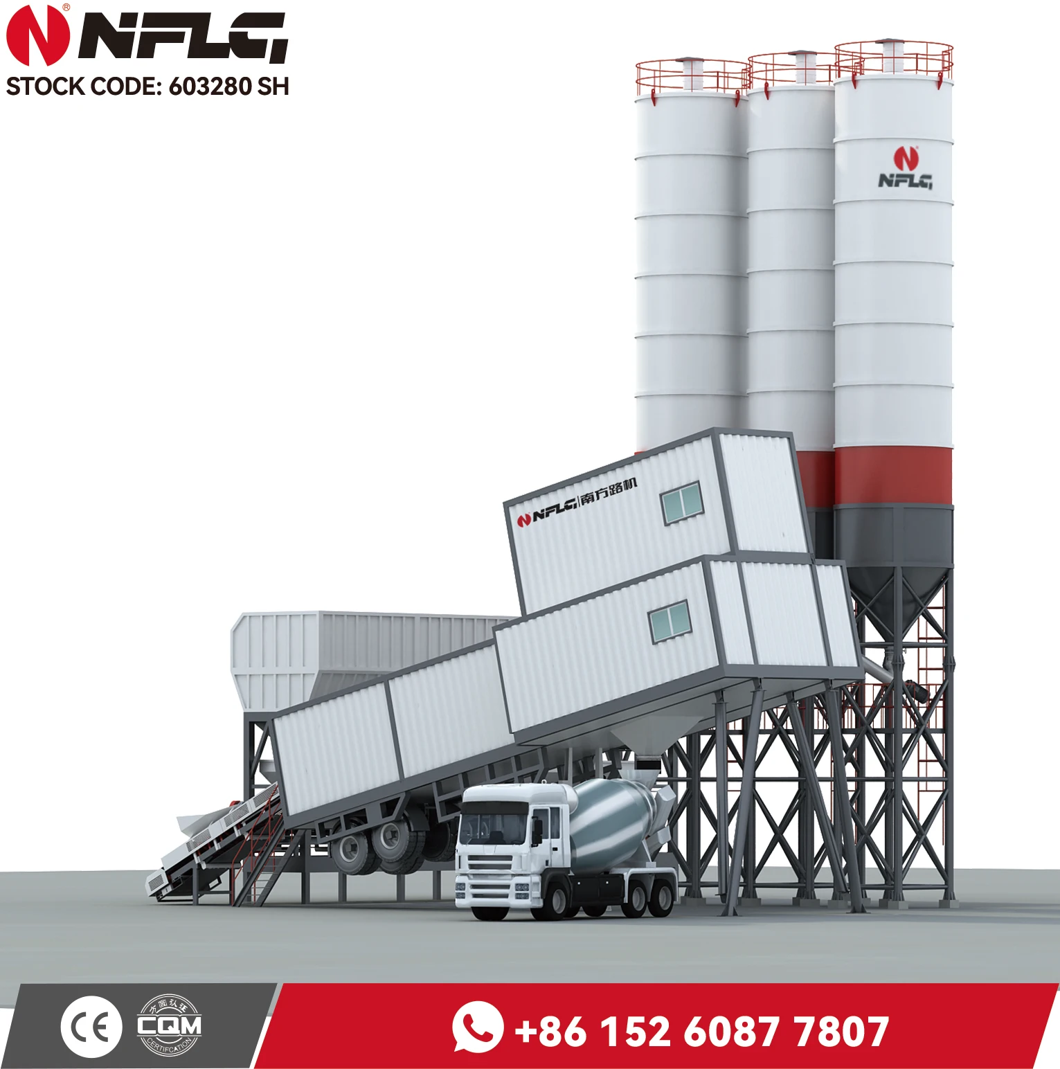 Mini 90 M3/H Concrete Batching Plant Germany HZS90P Specification