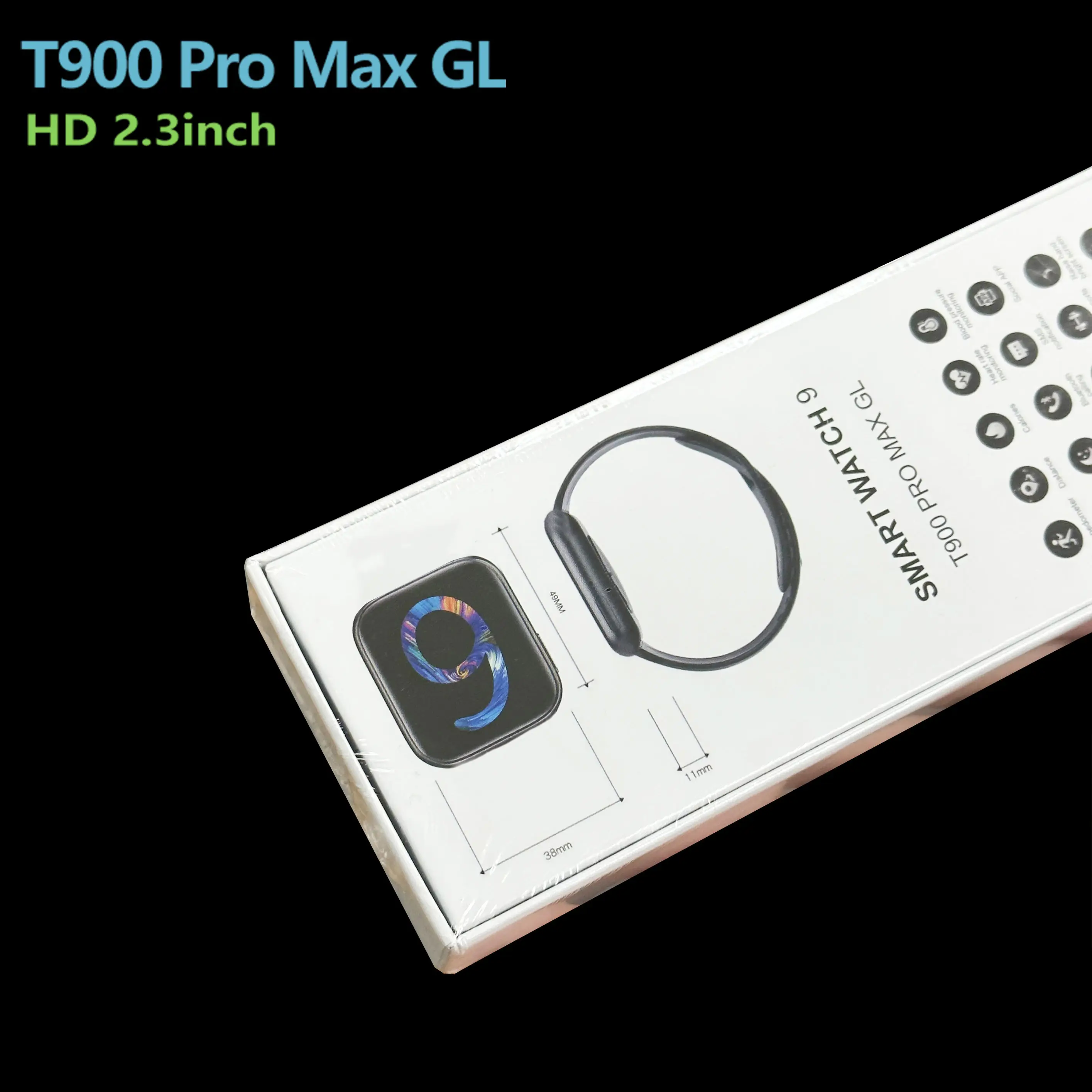 Hot Selling T900 Pro Max GL Series 9 Smart Watch 2.3 Inches Big Screen Serie 9 for Android Smart Watches i8 pro max T800 ultra