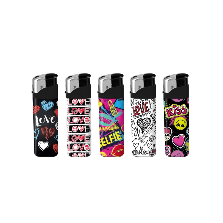 Wholesale Electronic Cigar Lighter Customize Logo Smoking Disposable Fancy Lighter