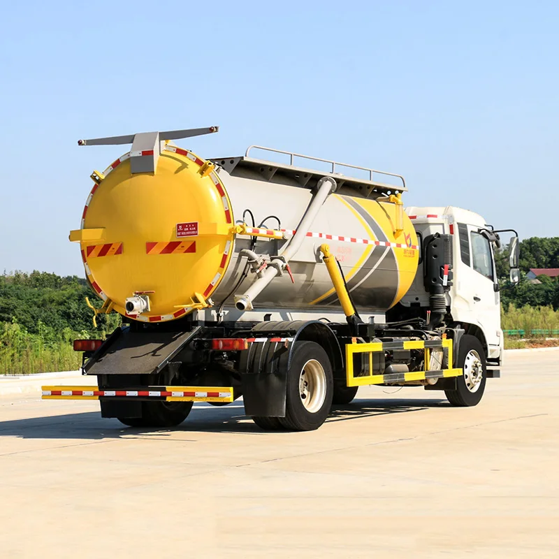 Dongfeng Diesel Sewage Tanker Manual Transmission SLudge Truck Vacuum for Sewage Suction