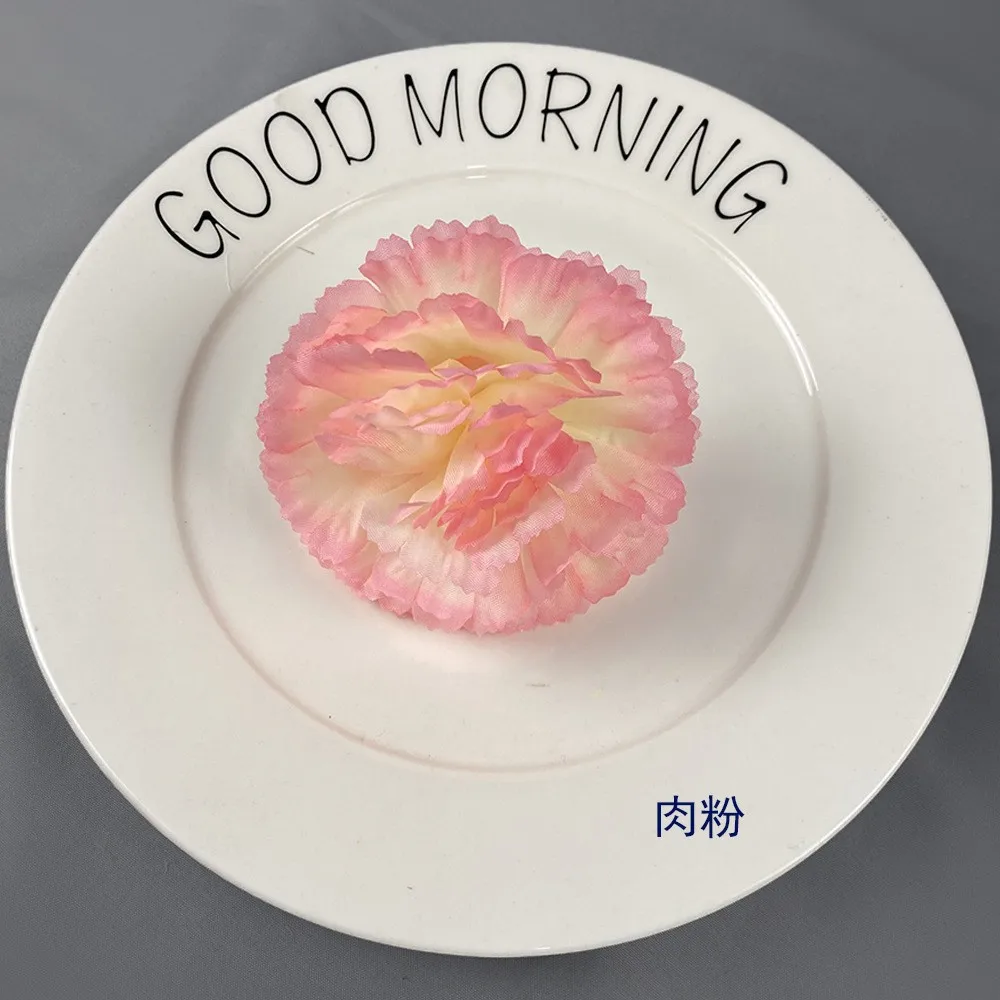 New Artificial Carnation Flower Heads Silk Flower Head Carnation for Wedding Home Party Decoration Artificial Flower