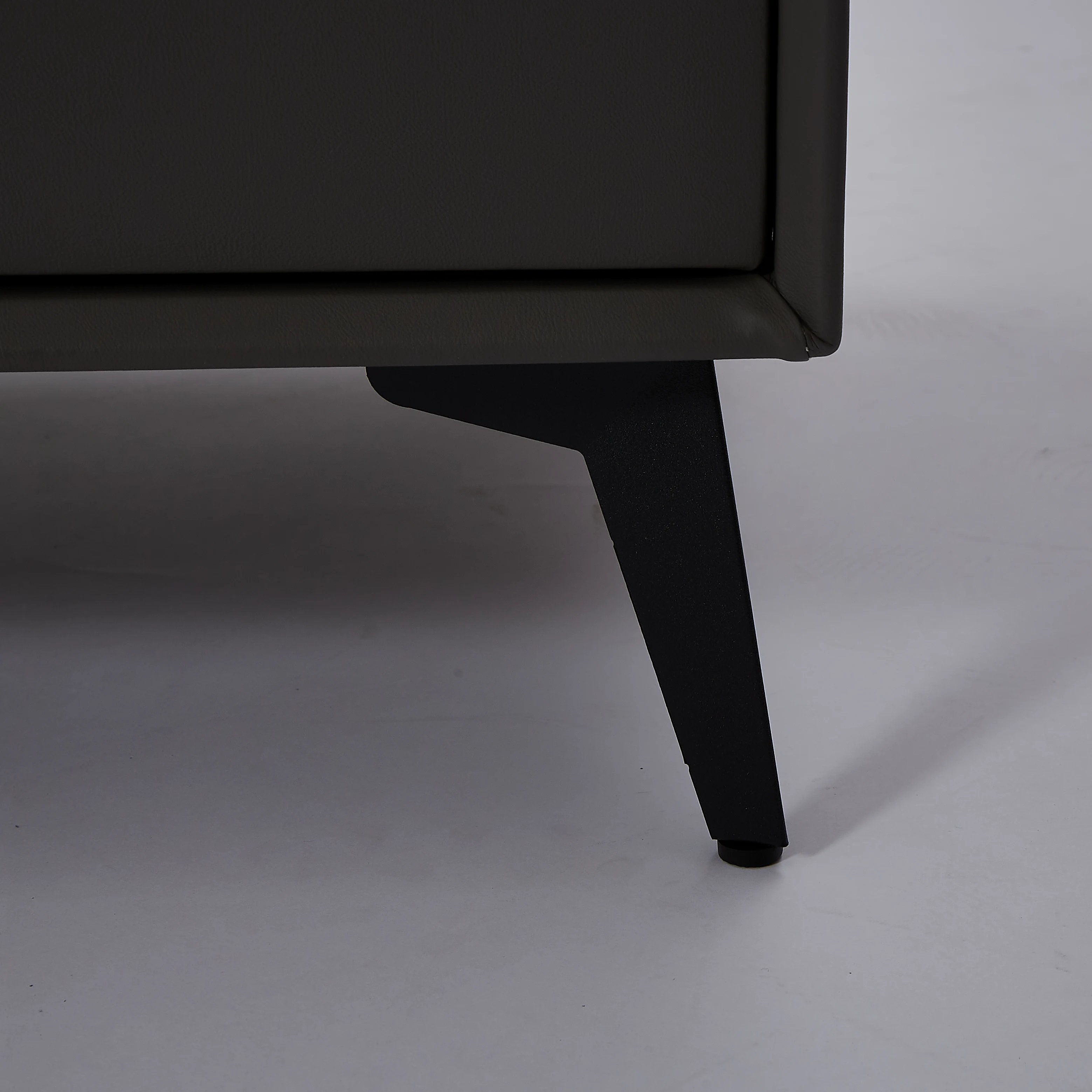 Modern MDF Wooden Nightstand 2 Drawers Smart Coffee Table with Wireless Charging USB Ports & Speaker for Bedroom & Living Room