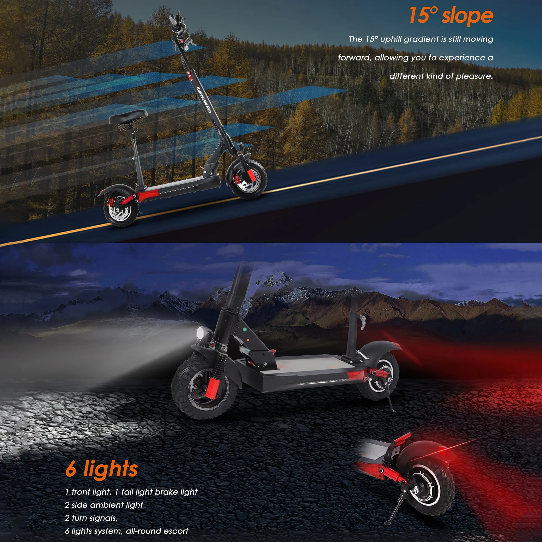 2023 new version Drop shipping Poland warehouse 48v 500w kugookirin kukirin m4 pro electric scooters