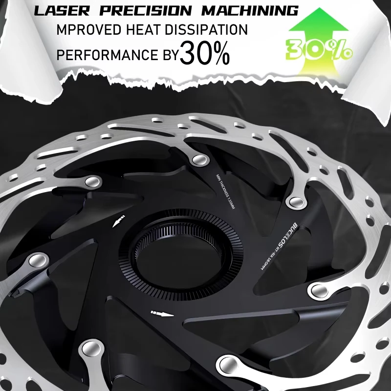 OEM/ODM BUCKLOS Centerlock Disc Brake Rotor 160mm 140mm MTB Hydraulic Brake Disc Heat Dissipation Road Mountain Bike Brake Disc