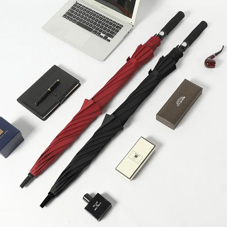 LS08 Automatic Open 47/62/68 Inch Extra Large Umbrella Oversize Double Vented Canopy Waterproof Windproof Stick Golf Umbrella