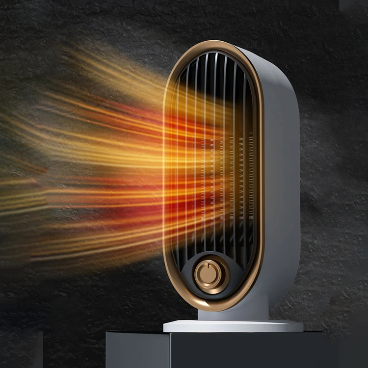 Fast Heating Fan Living Room Portable PTC Ceramic Fan Heater Bedroom 800w Mute Desktop  Air Warmer