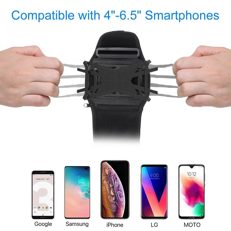 Armband 360 degrees Rotatable  Gym Running Workouts Sports Cell Phone Arm Band Holder for smart phone