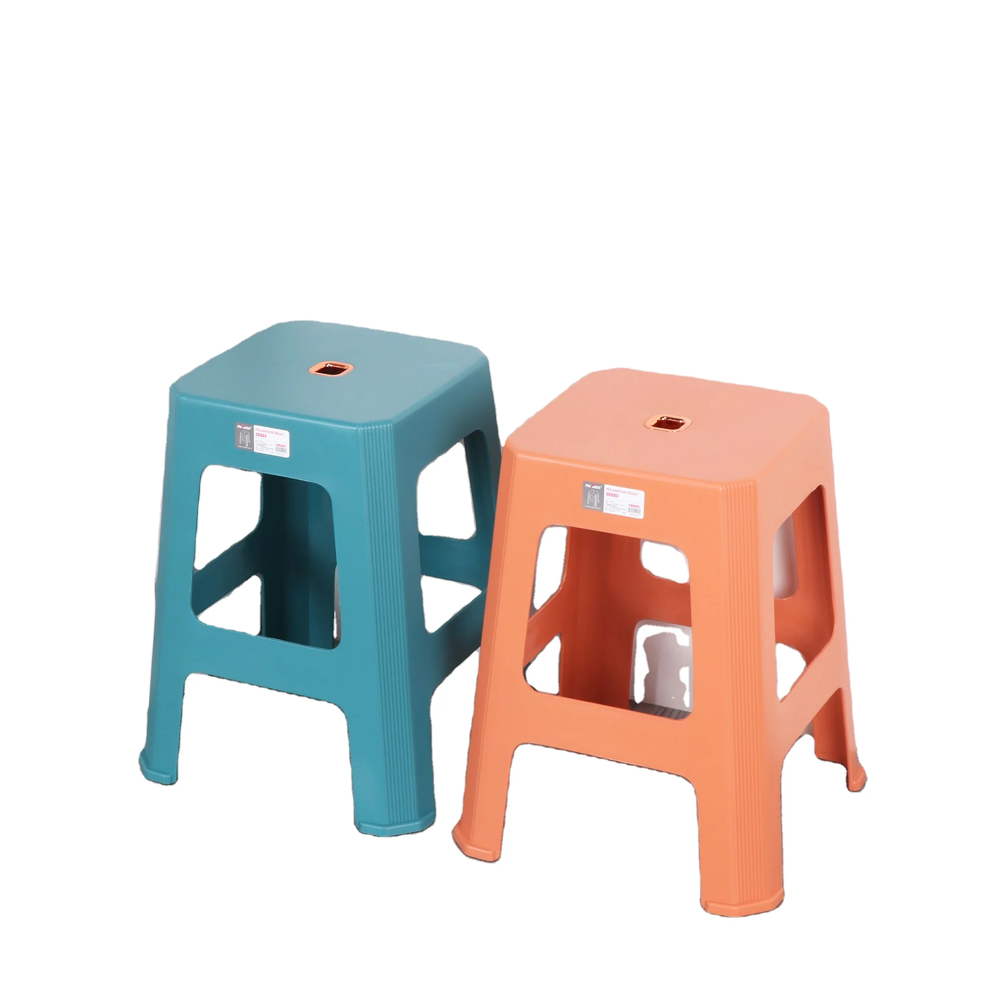 High Quality Luxury Restaurant  Stool Stackable Colorful Plastic Beauty Stool