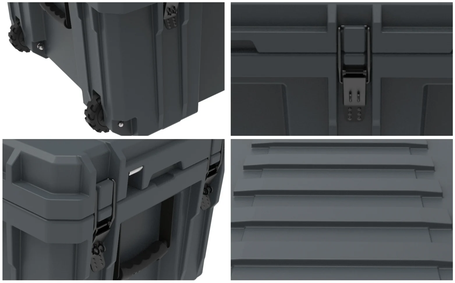 Factory price Waterproof heavy Duty Plastic Car Roof Box 95L Tool Box