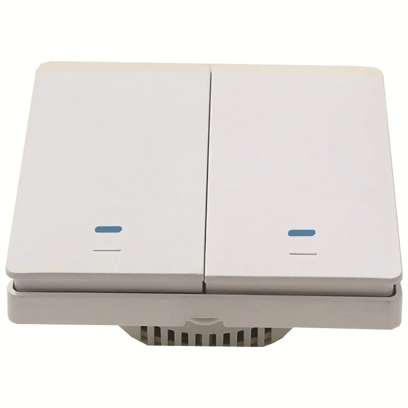 Tuya 1/2/3 gang Smart Power Switch WiFi Push Button Wall Light Switches EU UK Wireless Alexa Google Home Assistant