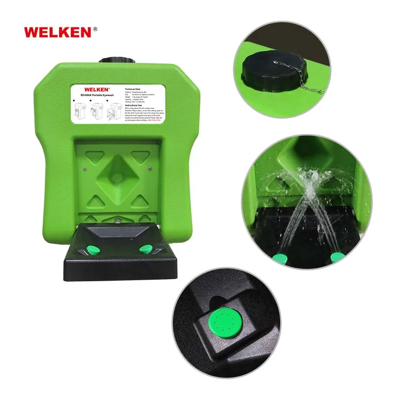 60L 35L PP plastic non-conduction Rapid Response Portable Decontamination Eye wash Emergency eye wash equipment