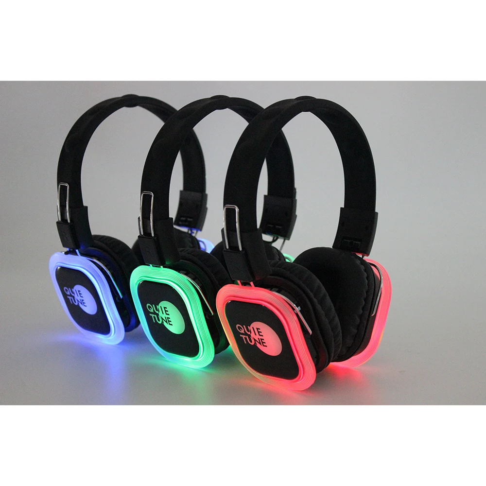 F39 500M wholesale Silent Disco Headphone control distance Quiet Party headset Stereo silent disco earphone