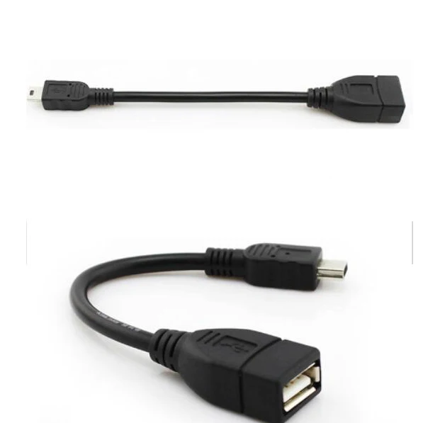 Мини usb otg линия передачи данных Автомобильный U диск Кабель-адаптер Т-порт к