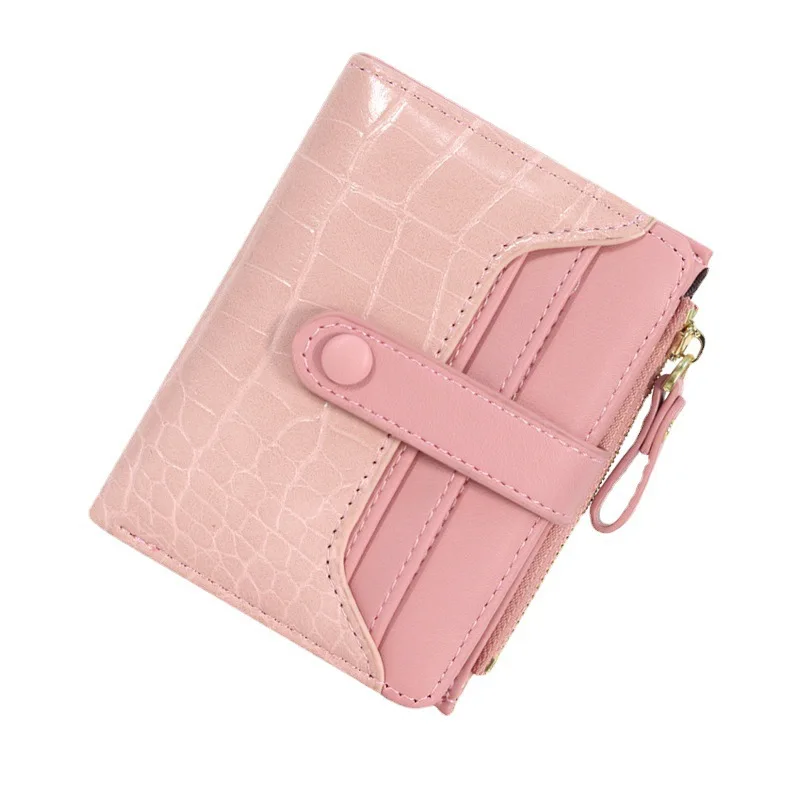 Personalized Small Wallet embossed crocodile pattern leather Women Slim card holder wallet Custom bank card holder Popular