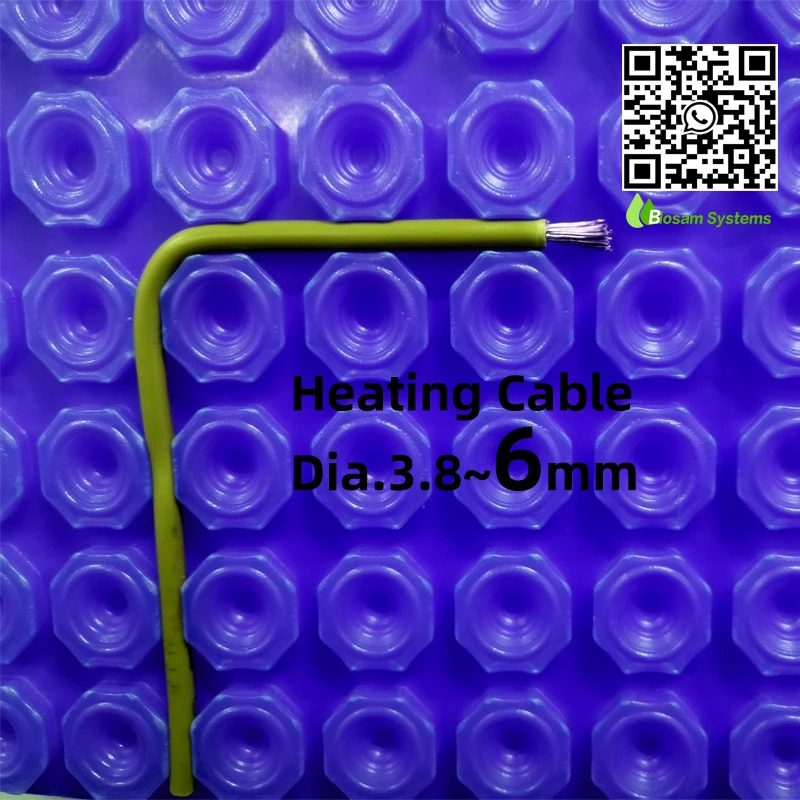 PP+PE Schluter-like Waterproofing Underfloor Heating Mat for electric heating system