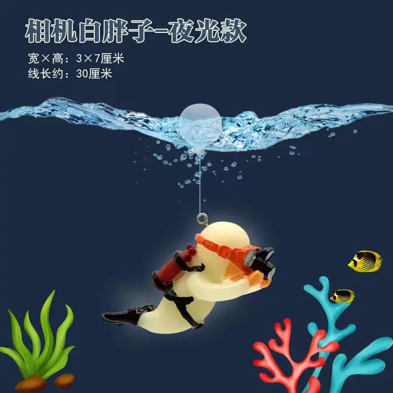 Hot Selling Aquarium Decoration  Resin Frogmen Shaped Floating Decoration for Fish Tank With Wholesale Price
