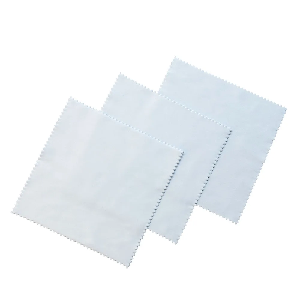Microfiber 15*18cm white cloth digital print sublimation blank optical cleaning cloth for eye glasses lens sunglasses screens