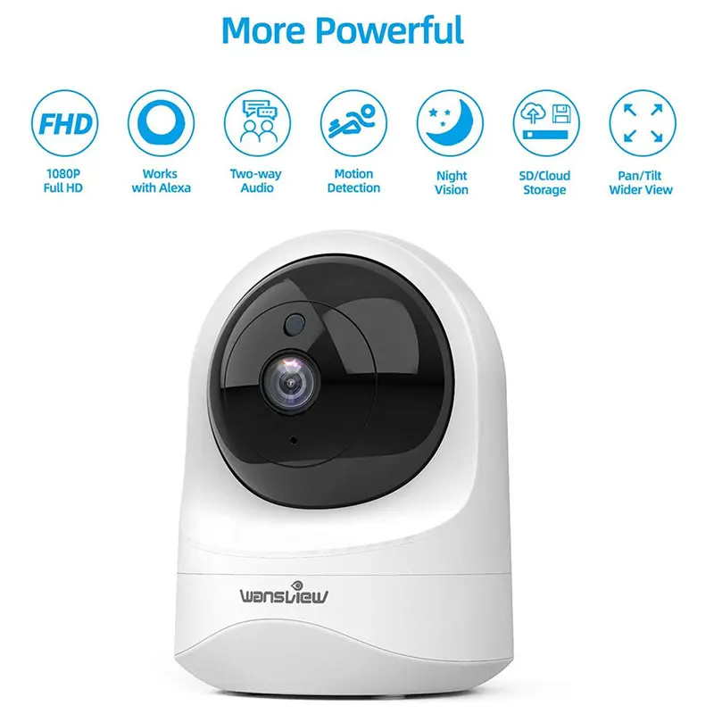  1080P Мини IP камера 2.0mp Беспроводной Wi-Fi детский монитор для дома/пижамы малышей/Pet камеры