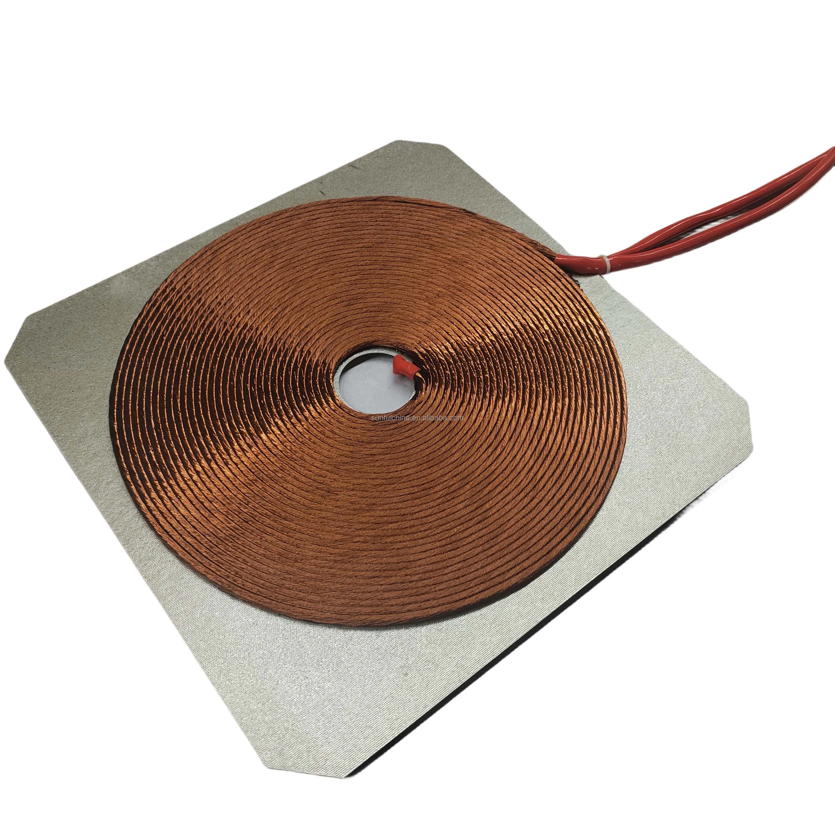 OEM factory square 300mm 1.5KW copper coil Induction heating Coil induction cooker coil