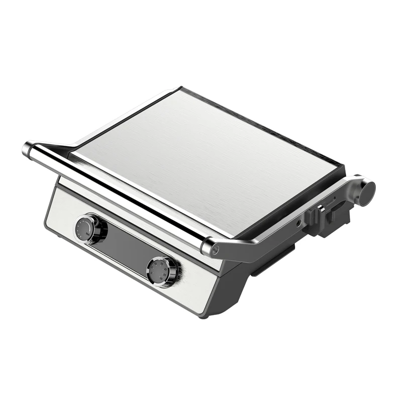 Detachable knob temp control digital time control  non- stick coating portable sandwich waffle makers grills