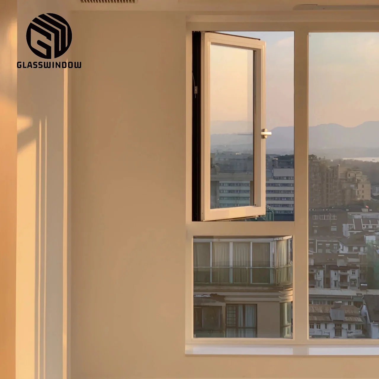 Glasswindow commercial aluminum storefront door and window commercial automatic sliding glass doors double casement door