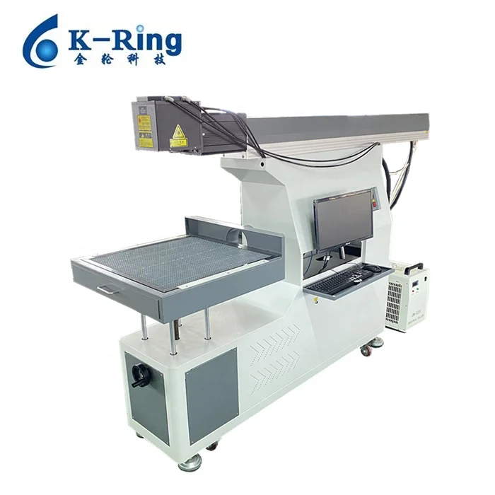 Industrial Desktop Large Area C02 300*300 Co2 Ov Jeans Laser Coding Marker Marking Printing Machine 30W Davi Big Size Wuhn Amrk