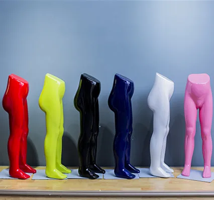 Wholesale plastic customize children boy girl child legs mannequin for kids trouser display