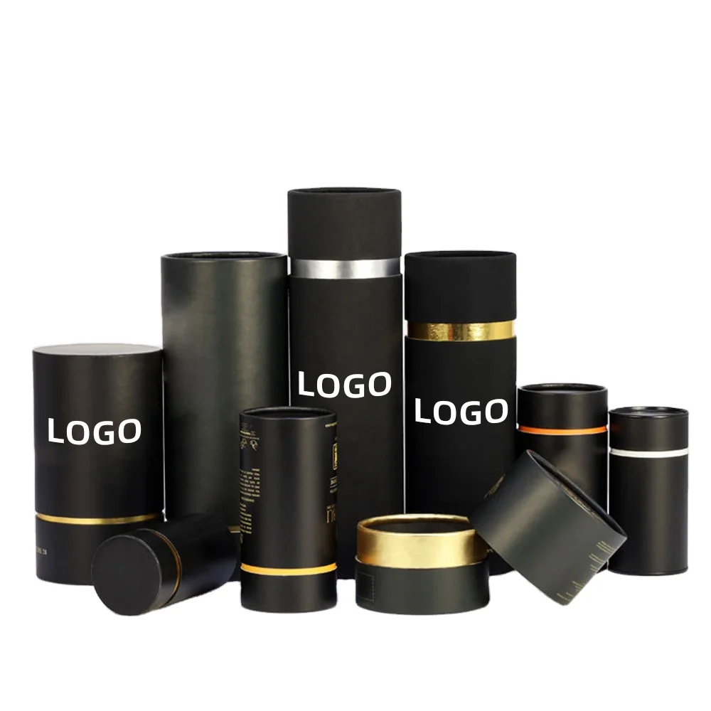 Customizable Design Paper Cylinder Box Packaging Luxury Recycled Paper Tube Box Cylinder For Scent