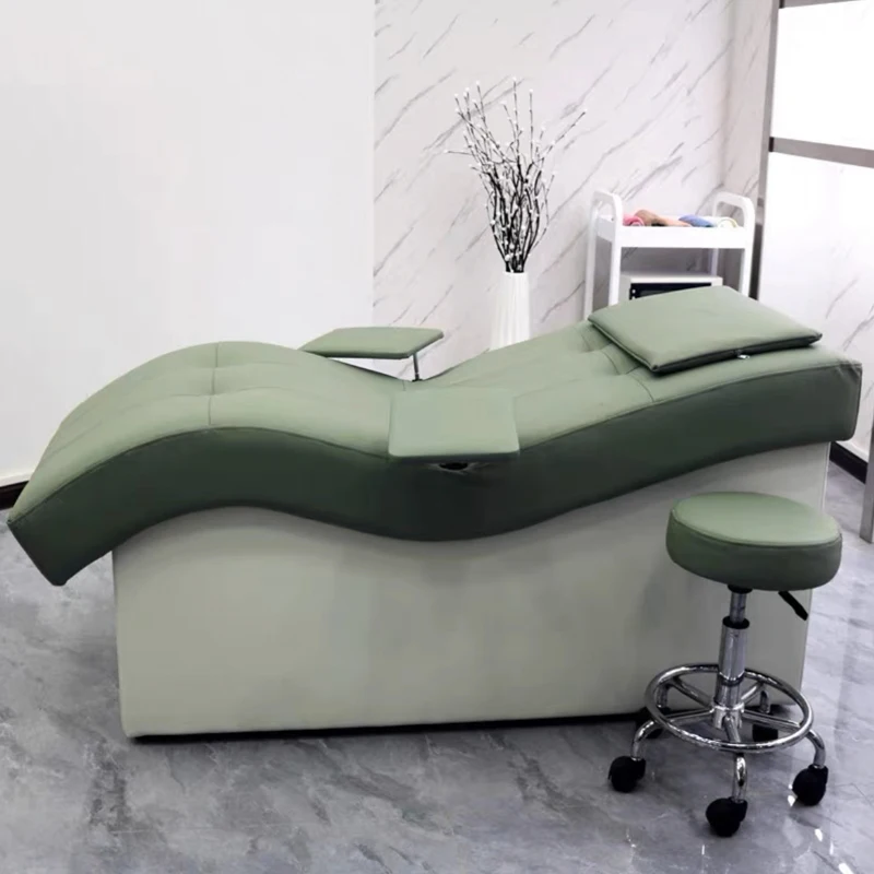 Massage Table Modern Luxury Salon Curved Lash Stretcher Bed Beauty Bed For Ergonomic Eyelash Facial Beauty Bed