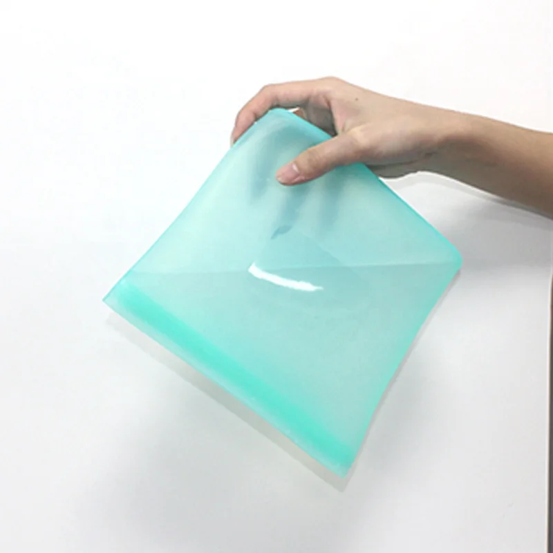 Hot selling eco-friendly reusable food grade silicone stand up fresh bag