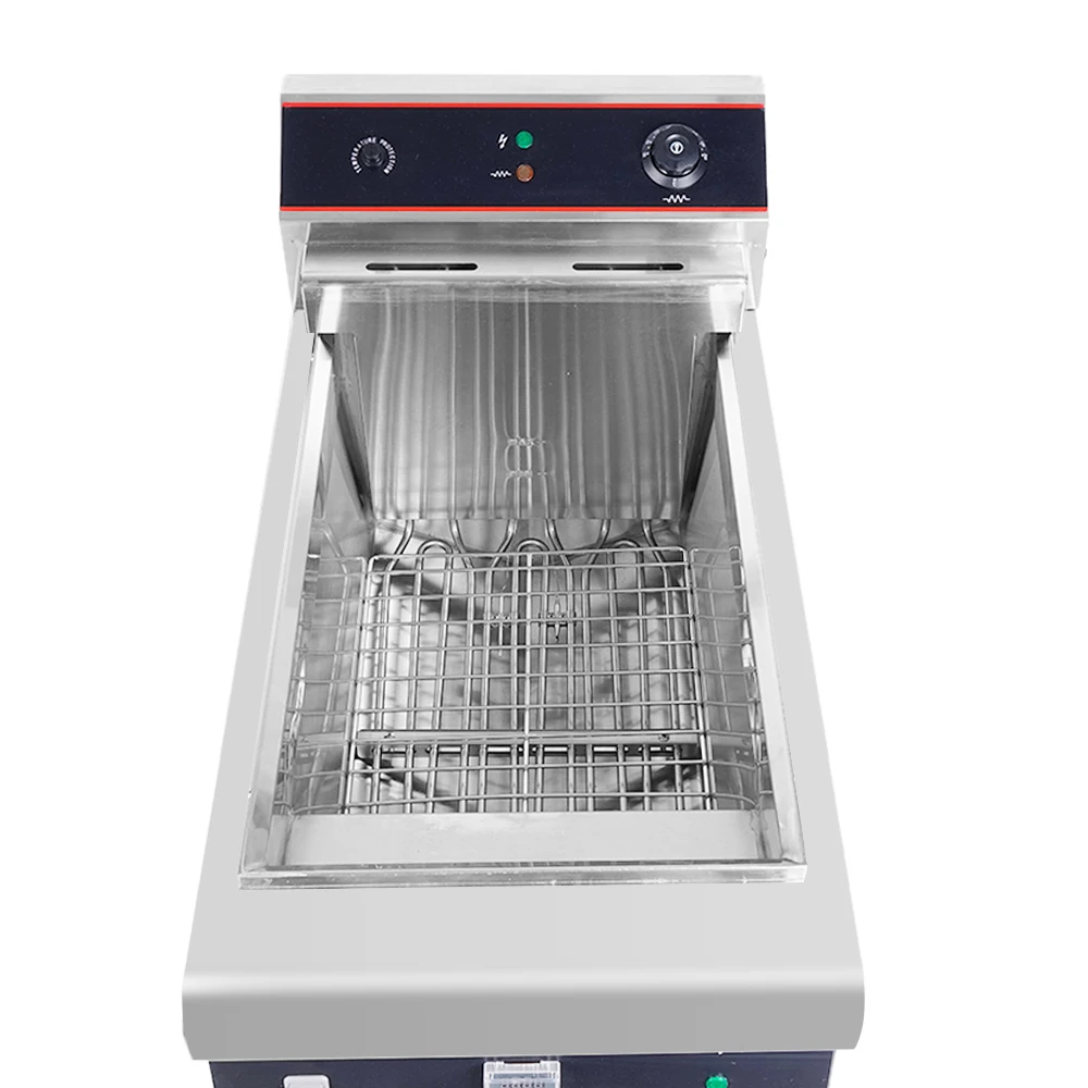 Commercial chips potato kfc chicken restaurant 2 tank 4 basket standing electric deep fryer