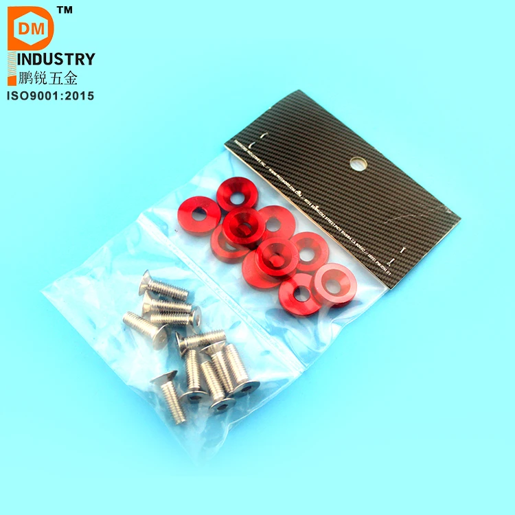 Aluminium jdm bumper washer kit m6