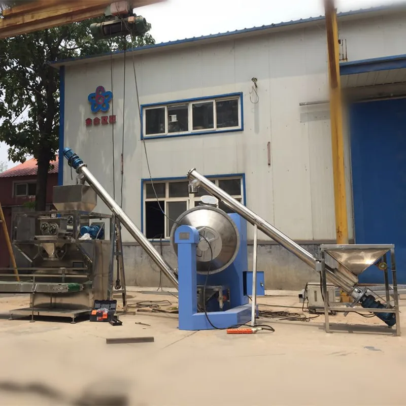 JHL-3000 automatic super fine metal powders mixing packing weighting processing line with dust collector machine