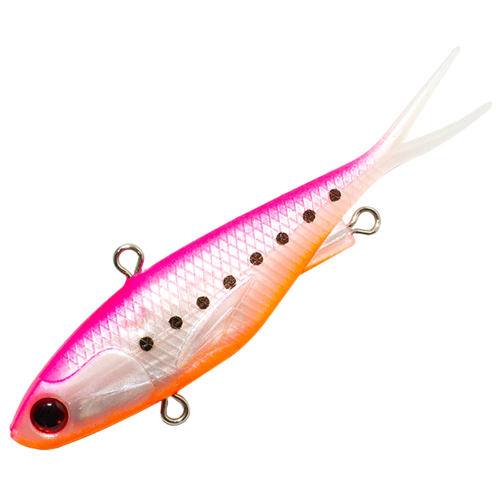 New Model 95mm 115mm Vibe Lure Fork Tail soft plastic fishing lures Super Strength TPR Plastic Vibration vibe