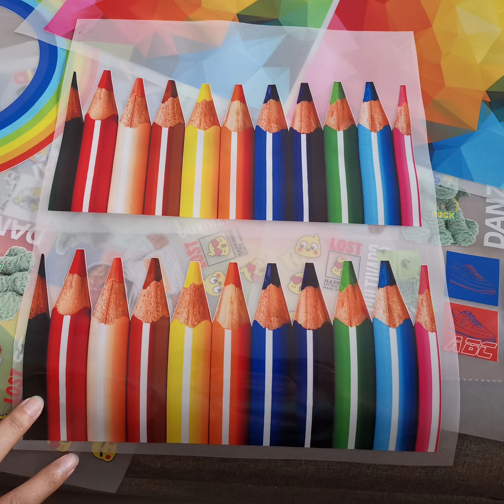 Customized Dtf Film Hot Peel 75U Thickness Transparent Pet Film Digital Inkjet Tshirt Uniform Sportswears Printing