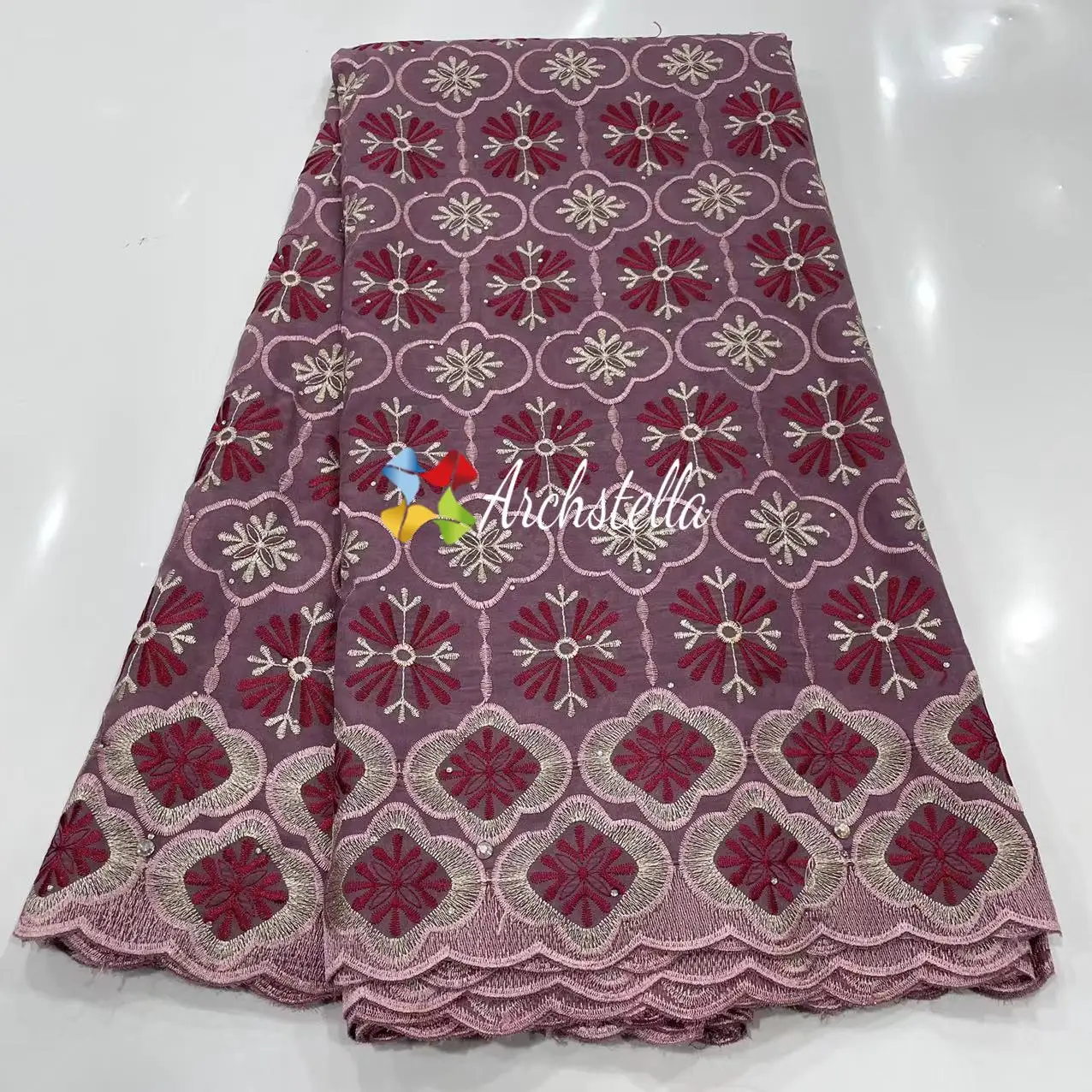 On sale Swiss cotton fabric Swiss voile lace in Switzerland African cotton lace