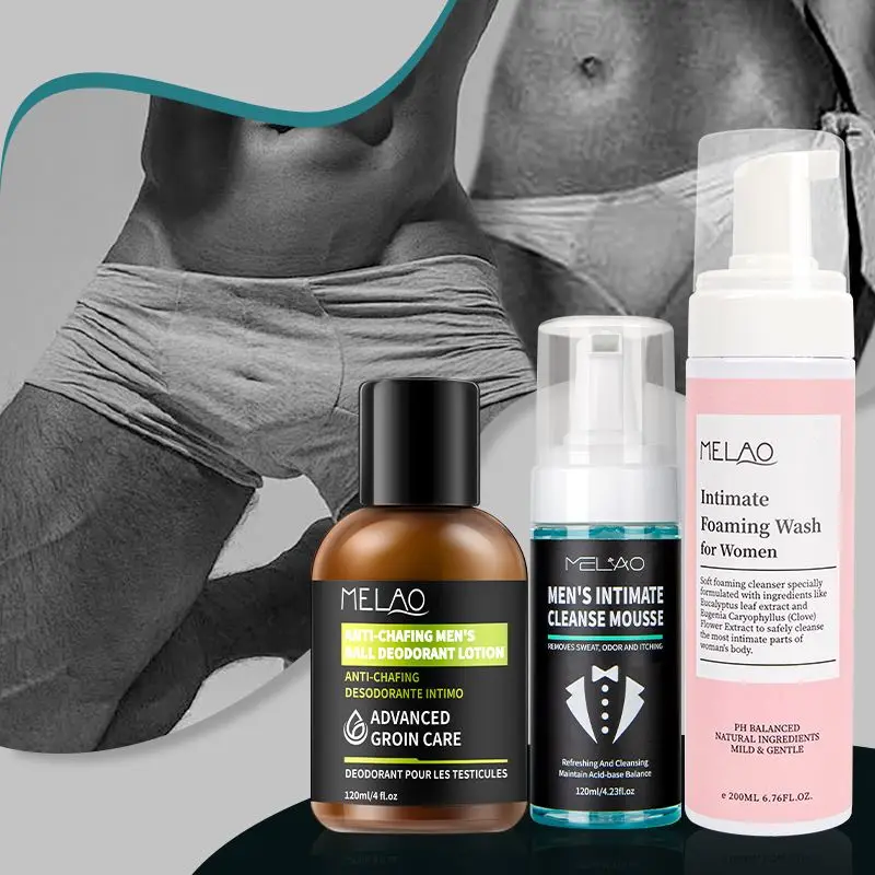 Men Balls Deodorant Intimate Care Anti-friction Prevents Itching Irritation Odor Foaming Intimate Wash  Women Yoni Products