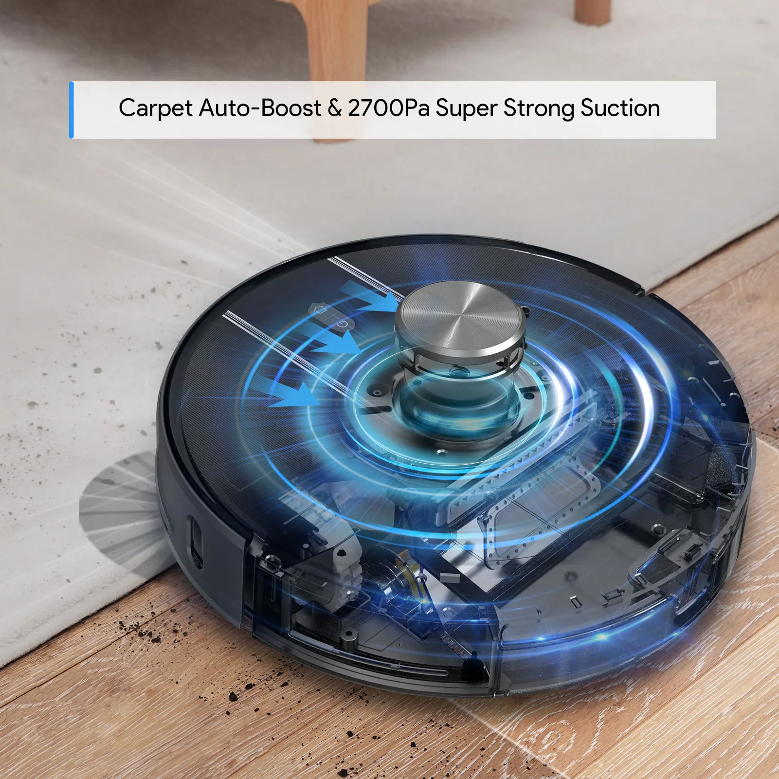 
Bagotte BG900 4in1 Industial Lidar Wifi Autonomous Automatic Sweeping Cleaning Machine Robot Vacuum with Alexa 