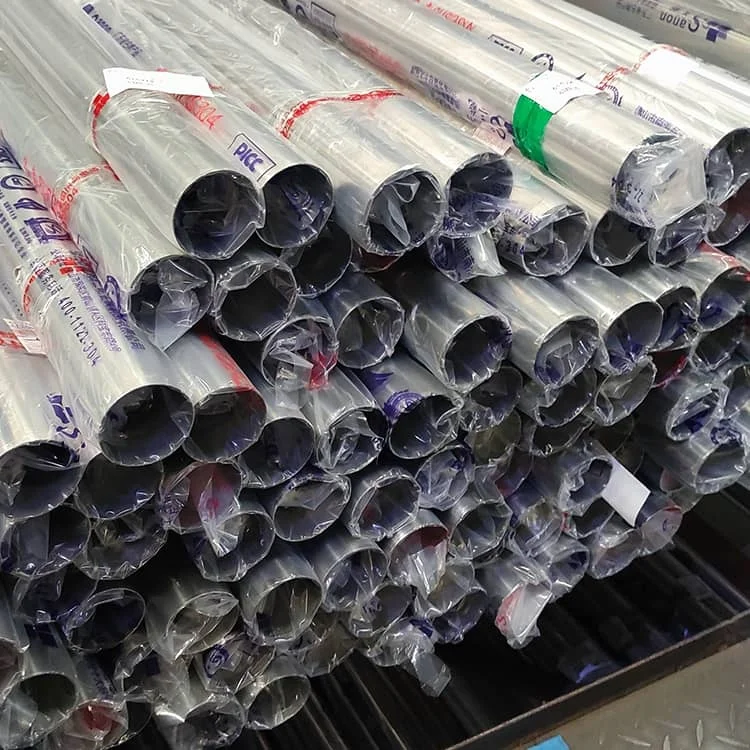 Welded Inox Pipe Din 201Stainless Steel Aisi 304L Tube En Acier Inoxydable