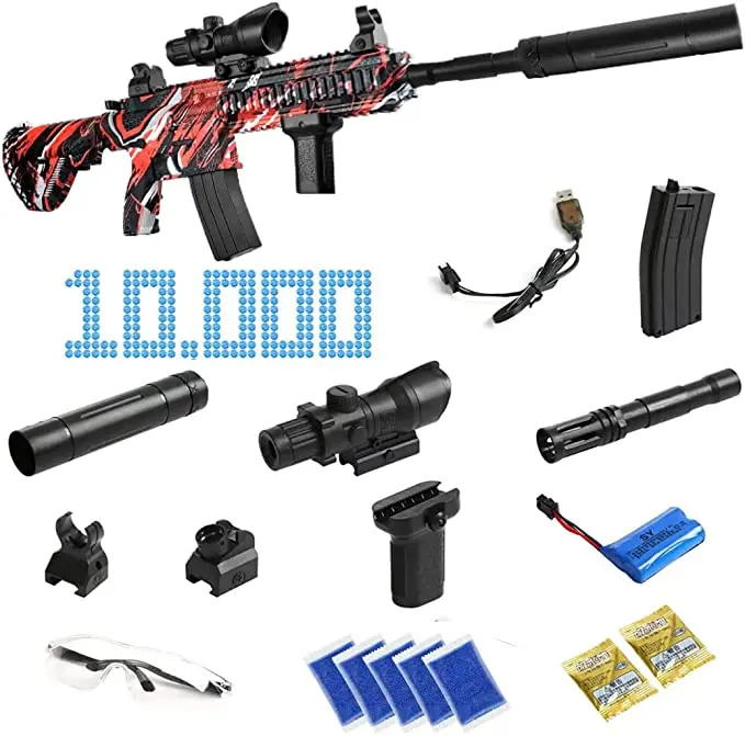 M416 Toy Electric Gun Gel Ball Blaste Blaster Automatic Gel Ball Blaster Gun M4a1 For Adults Metal
