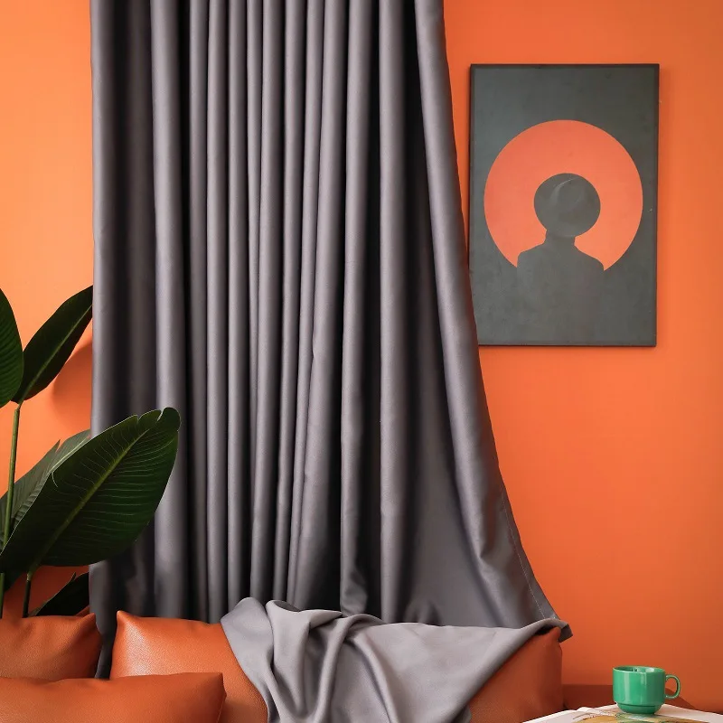 Wave Design Jacquard Meeting Room Blackout Window Velvet Blackout Curtains