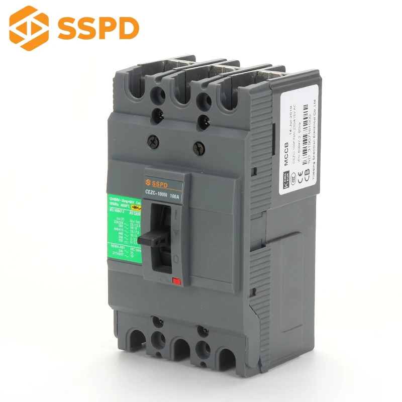  Домашняя солнечная система 3 полюса 100Amp Easypact Schnedier Merlin Gerin низкий диапазон разрыва MCCB автоматический выключатель в литом