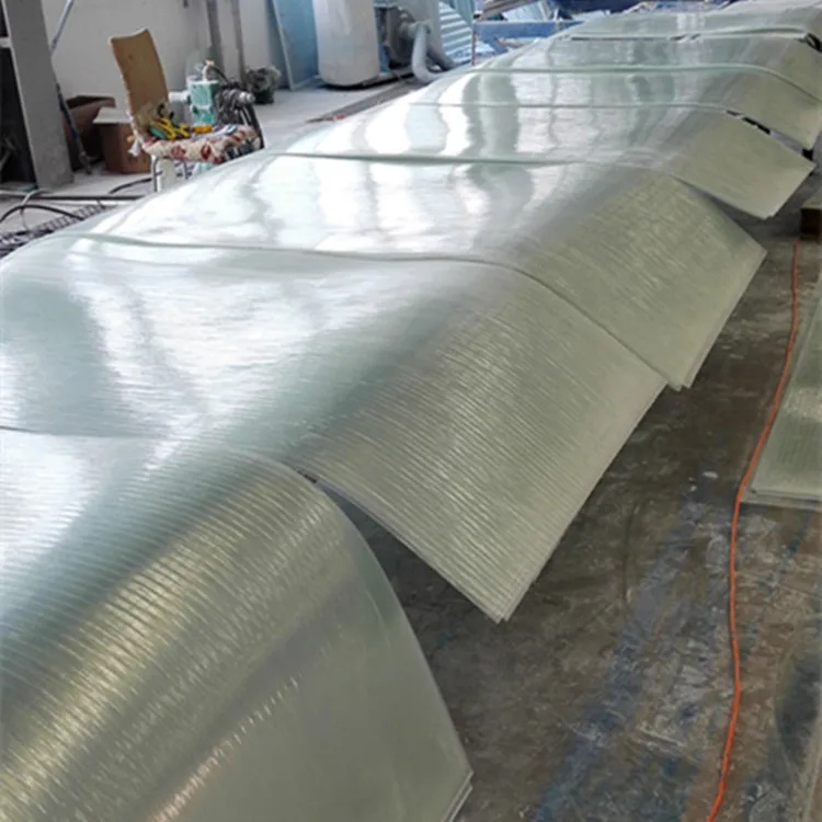 1.5mm thickness Gel Coated Transparent Fiberglass Composite FRP GRP flat plate  in roll for window